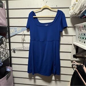 Isabel Maternity by Ingrid & Isabel Royal Blue Short Sleeve Dress